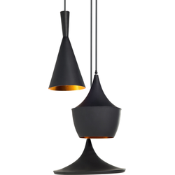 Beliani CARSON - Hanglamp-Zwart-Aluminium