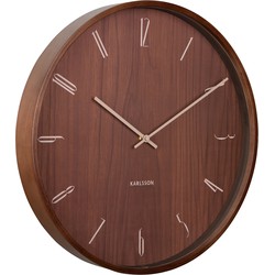 Karlsson - Wandklok Suave - Donker hout- Ø40cm