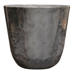 Pot Palermo marble grey D19 H17 cm