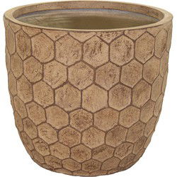 Yara Egg Pot Sand D32H31 cm bloempot