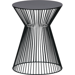 WOOOD Suus Bijzettafel - Metaal - Zwart - 46x Ø35