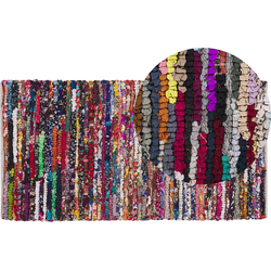 Beliani BAFRA - Gevlochten-Multicolor-Polyester