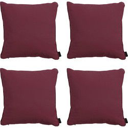 Madison -  Sierkussen Panama bordeaux - Ca. 60x60 cm - Set van 4