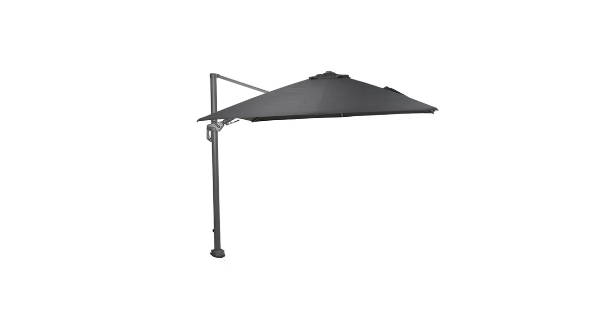 Garden Impressions Zweefparasol Hawaii Deluxe 300x300 - grijs - donker grijs