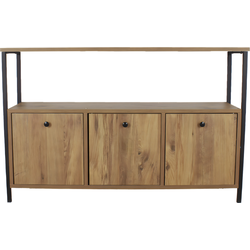 Buffet 3 deuren walnoot decor L120 cm - NERO
