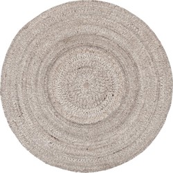 MUST Living Carpet Sterling round small,Ø150 cm, Beige, 80% wool 20% polyester