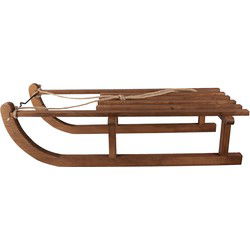 Clayre & Eef Decoratie Slee Bruin Hout