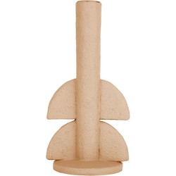 Present Time Candle holder Half Bubbles Sand brown