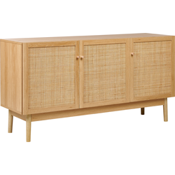 Beliani - Sideboard-Lichte houtkleur-Vezelplaat