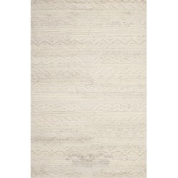 Safavieh Marokkaans geïnspireerd handgeknoopt vloerkleed voor binnen, Kenia collectie, KNY816, in ivoor, 183 X 274 cm