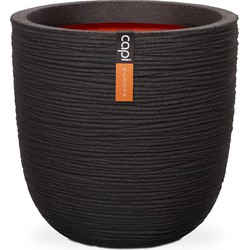 Pot bol rib NL 35x34 - zwart - Capi Europe