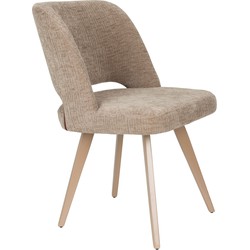 Housecraft Living Yves Eetkamerstoelen Bruin - Set van 2