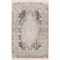 Luxury Home Elegance Vloerkleed - Laagpolig Luxe Tapijt - Soft Velvet - Zilver- 200x290 CM