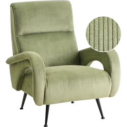 Beliani SVALOV - Fauteuil-Groen-Corduroy