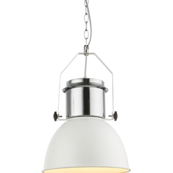 Moderne hanglamp Kutum - L:27cm - E27 - Metaal - Chrome