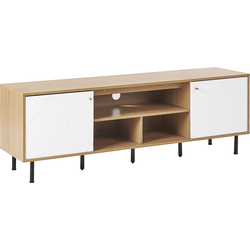 Beliani PALMER - TV-kast-Lichte houtkleur-MDF