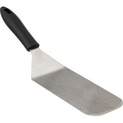 5Five Keukengerei bakspatel/bakspaan - zilver rvs - 32 x 7.5 cm - Bakspanen