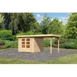Karibu tuinhuis Askola 3.5 met overkapping, 491 x 262 cm