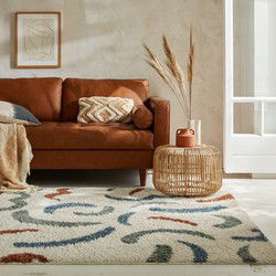 Hoogpolig vloerkleed - Squiggle Multi - 200 X 290 CM