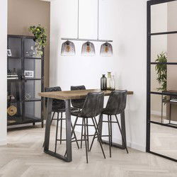 Industriële Bartafel Mangohout Wyatt Blank 135x70 cm