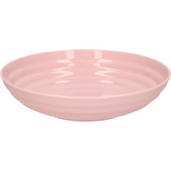 PlasticForte Rond bord/camping - diep bord - D19 cm - oud roze - kunststof - soepborden - Diepe borden