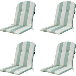 Madison -  Kuipstoelkussen Hoge Rug Banda kaki - Ca. 96x45 cm - Set van 4