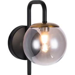 TSURU wand licht 1x G9 LED incl. mat zwart/brons