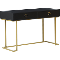 Beliani WESTPORT - Bureau-Zwart-MDF, IJzer