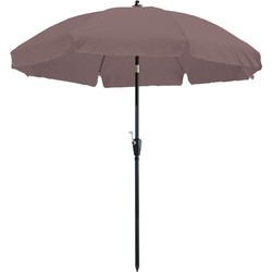 Stokparasol Lanzarote 250 cm crank and tilt taupe zonwering - Madison