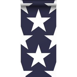 Sanders & Sanders behang sterren marine blauw - 53 cm x 10,05 m - 935256