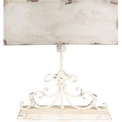Clayre & Eef Tafellamp 50x20x56 cm Beige Hout Metaal