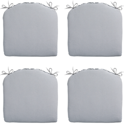 Madison -  Zitkussen Panama light grey - Ca. 46x48 cm - Set van 4