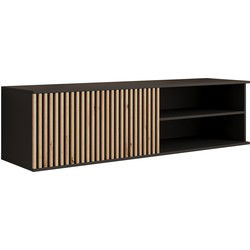Meubella - TV-Meubel Marbella - Zwart - 150 cm