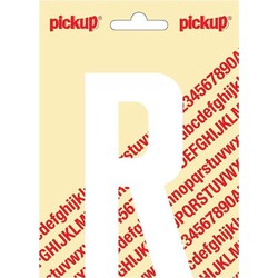 Plakletter Nobel Sticker witte letter R - Pickup