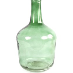 Countryfield vaas - transparant groen - glas - XL fles - D25 x H42 cm - Vazen