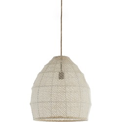 Light&living Hanglamp Ø42x42 cm MAKASSAR zijde crème