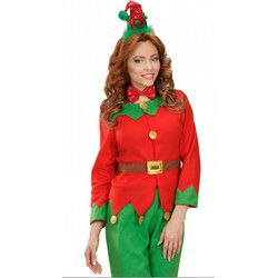 3x stuks kerst diademen mini elfen mutsje met strik - Verkleedattributen