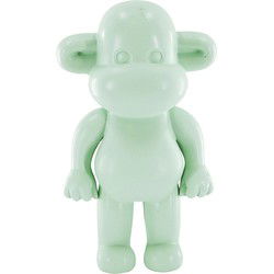 Ornament - Monkey Figurine 'The Legend' - Polyresin - Mintgreen  - 11x7x19cm