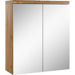 Badplaats Spiegelkast Toledo 60 x 20 x 60 cm - Eiken - Badkamerkast Badkamer
