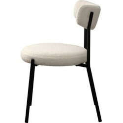 Eetkamerstoel Gimli Off White Teddy - Giga Living - Set van 2