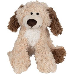 Clayre & Eef Knuffel Hond Bruin Pluche