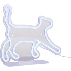Leitmotiv - Neon Light Walking Cat - Blauw