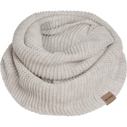 Knit Factory Jamie Gebreide Colsjaal Dames & Heren - Nekwarmer - Ronde Sjaal - Beige