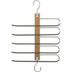 Luxe kledinghanger/broekhanger voor 5 broeken 33 x 49 cm - Kledinghangers