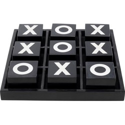 Decofiguur Tic Tac Toe Black/White