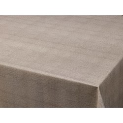 Tafelzeil/tafelkleed gemeleerd taupe look 140 x 250 cm - Tafelzeilen