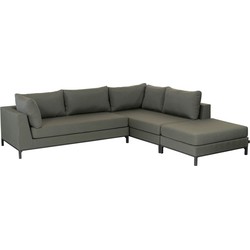 Exotan Capri Loungeset Buiten - Aluminium - Groen - 60x246x262