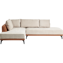 Beliani MYKEN - Hoekbank-Beige-Polyester