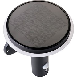 Solar wandlamp RVS 75-600 lm ww motion sensor - Lumineo
