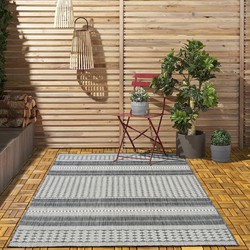 Rio Buitenkleed Indoor & Outdoor Antraciet / Beige - 280 X 370 CM